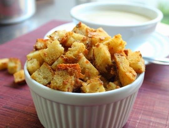 Buffalo Blue Cheese Croutons