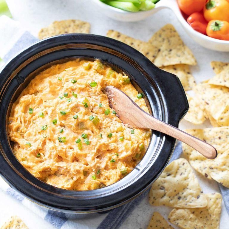 Buffalo Chicken Dip in the Crock Pot