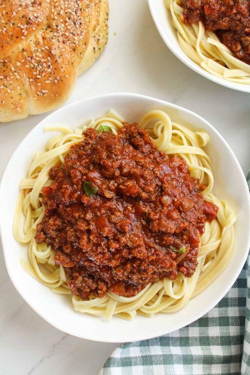 Buffalo Meat Bolognese with Spaghetti