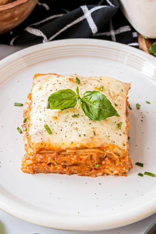 Buffalo Meat Lasagna with Ricotta Cheese