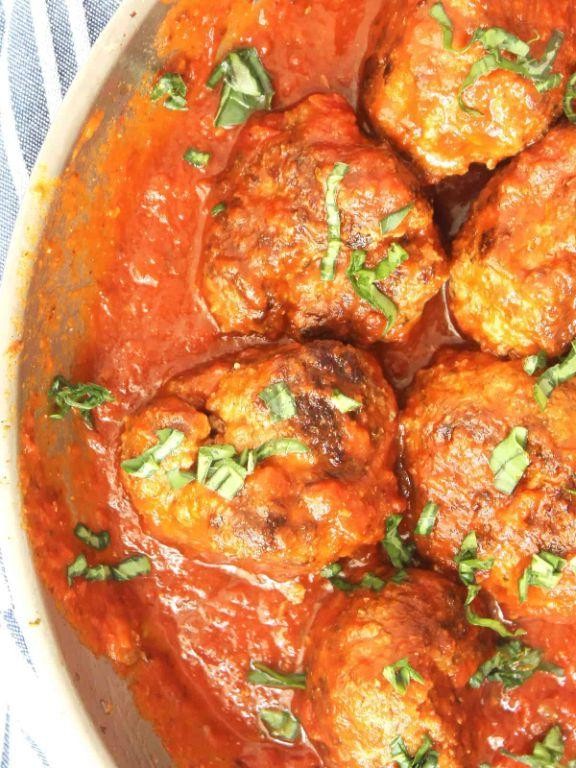 Buffalo Meat Meatballs in Marinara Sauce