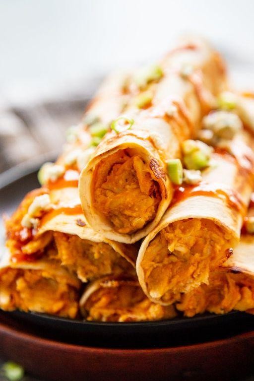 Buffalo Meat Taquitos with Spicy Dip