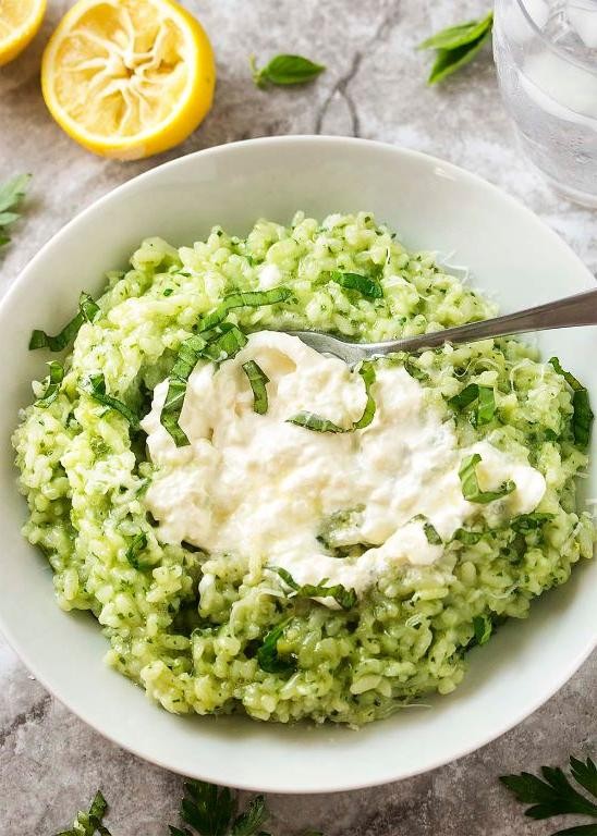 Burrata and Lemon Risotto