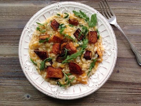 Butternut Squash Risotto with Arugula and Lemon Zest
