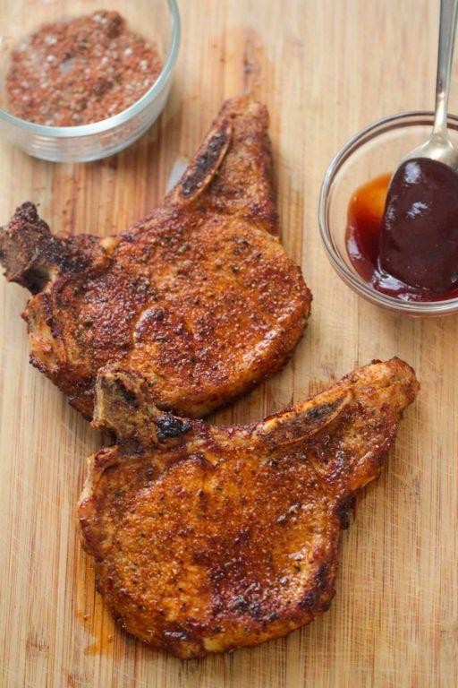 Cajun Spiced Air Fryer Pork Steaks