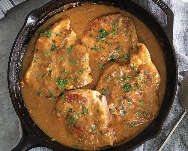 Cajun Trinity Smothered Pork Chops