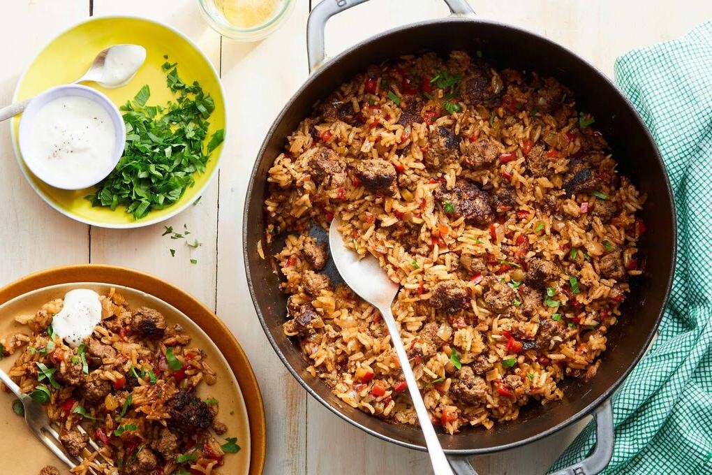 Cajun-Spiced One Pan Ground Turkey and Rice
