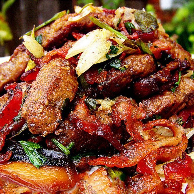 Cajun-Style Sautéed Liver with Peppers