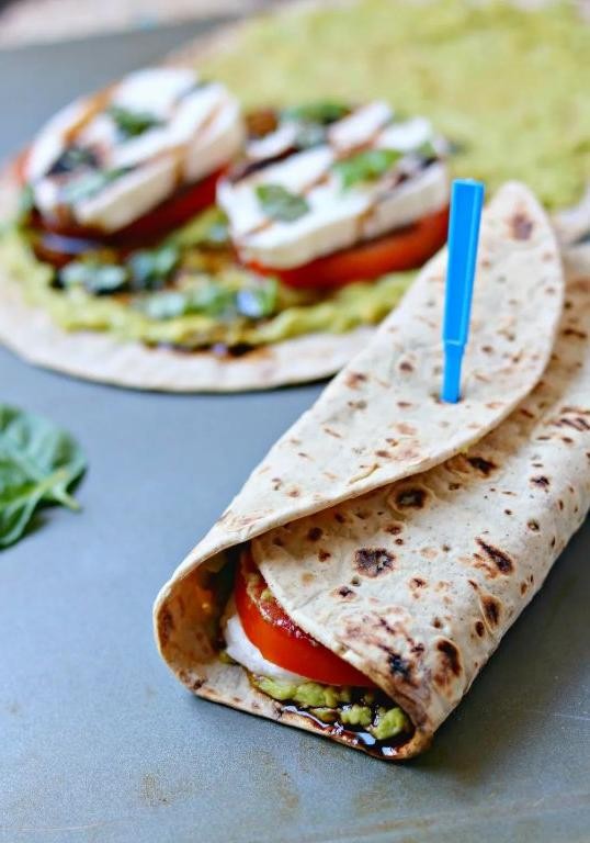 Caprese Wrap with Balsamic Glaze