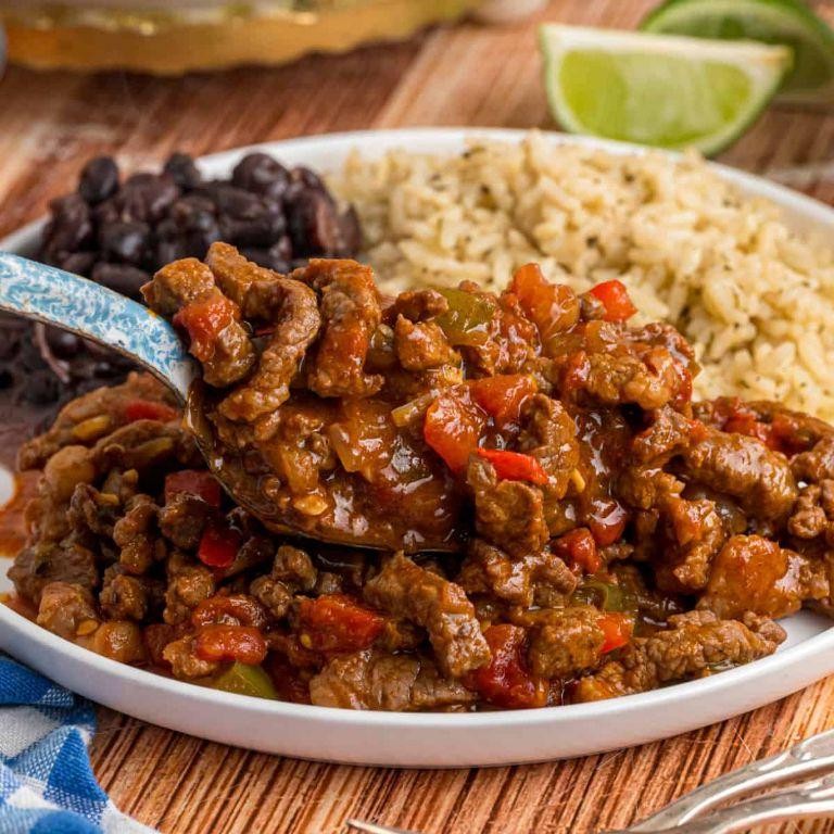 Carne Picada Chili with Black Beans