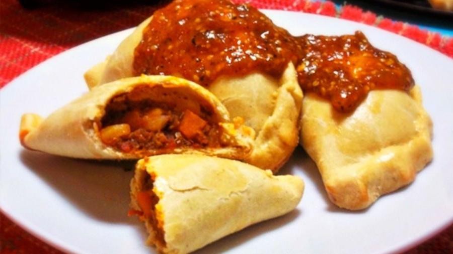 Carne Picada Empanadas with Spicy Salsa