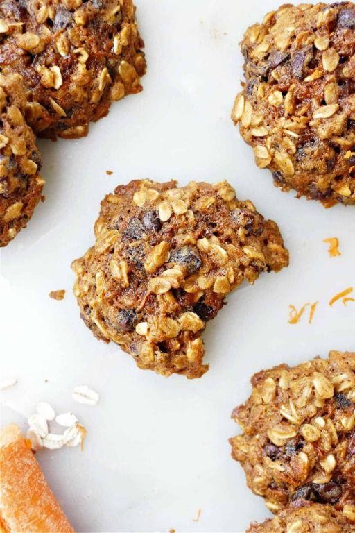 Carrot Raisin Fat-Free Cookies