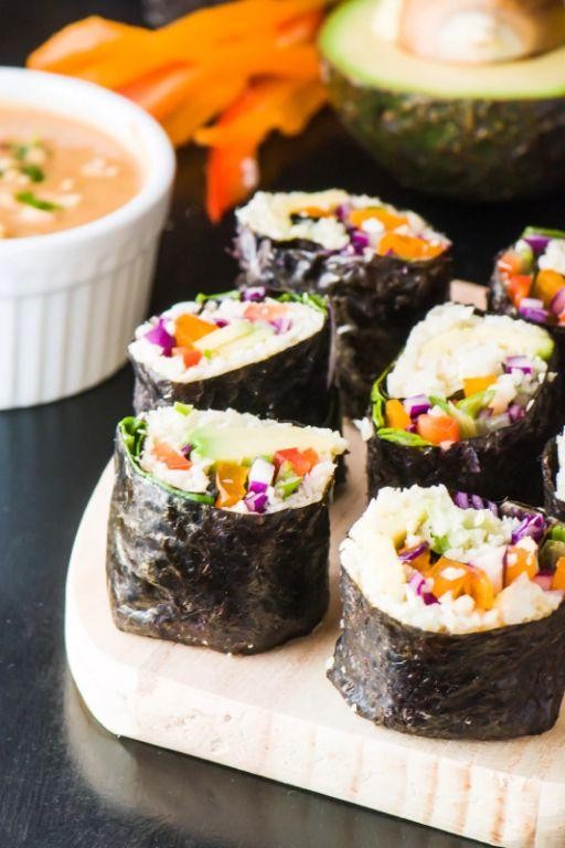 Cauliflower Rice Sushi Rolls