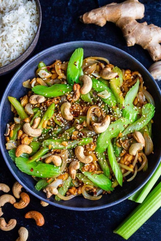 Celery Stir-Fry with Sesame and Ginger