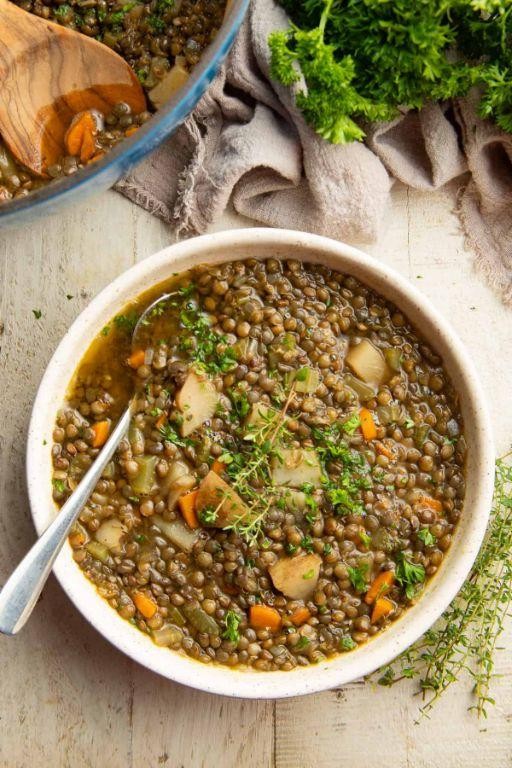 Celery and Lentil Stew with Herbs