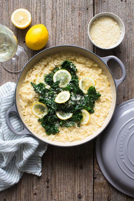 Chard Stem Risotto with Lemon Zest