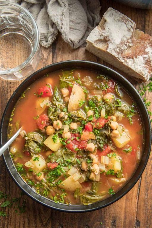 Chard Stem Vegetable Soup