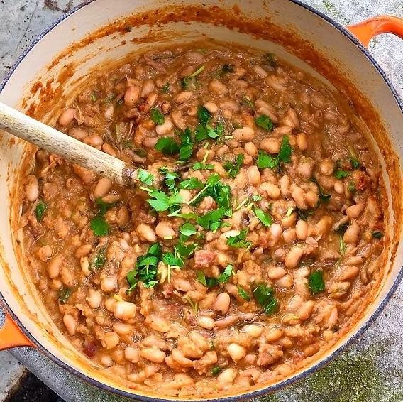 Charro Beans with Chorizo