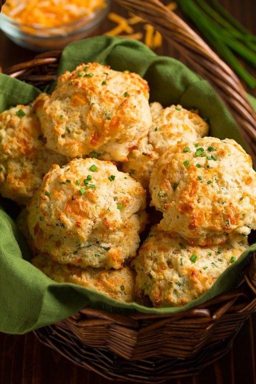 Cheddar and Chive Drop Biscuits