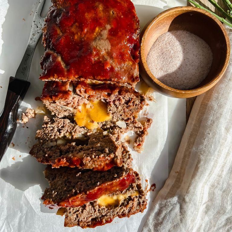 Cheddar-Stuffed Meatloaf