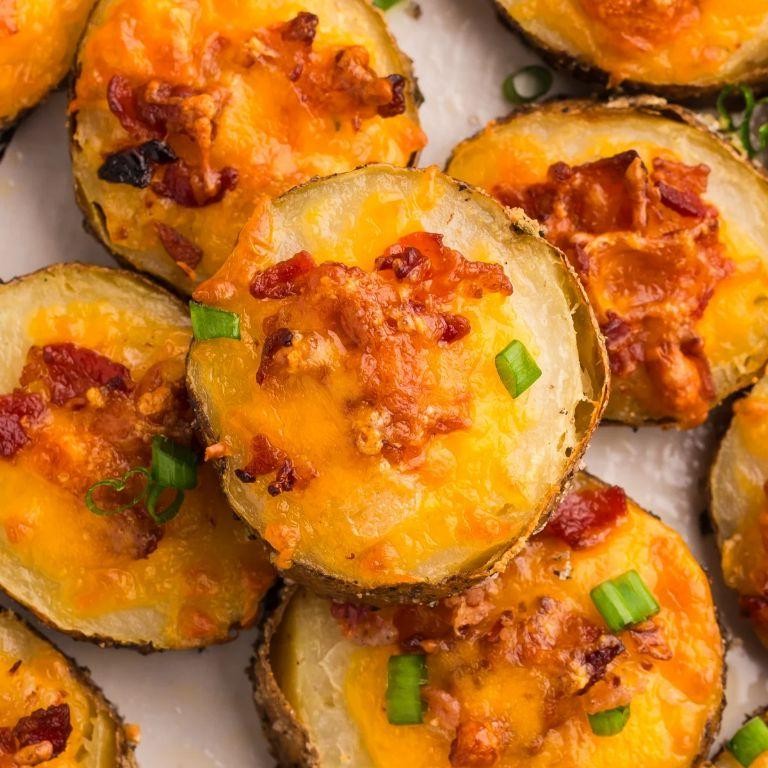 Cheesy Bacon-Wrapped Golden Potato Bites