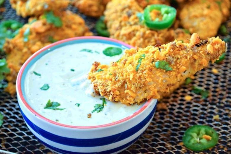 Cheesy Jalapeño Chicken Tender Dip