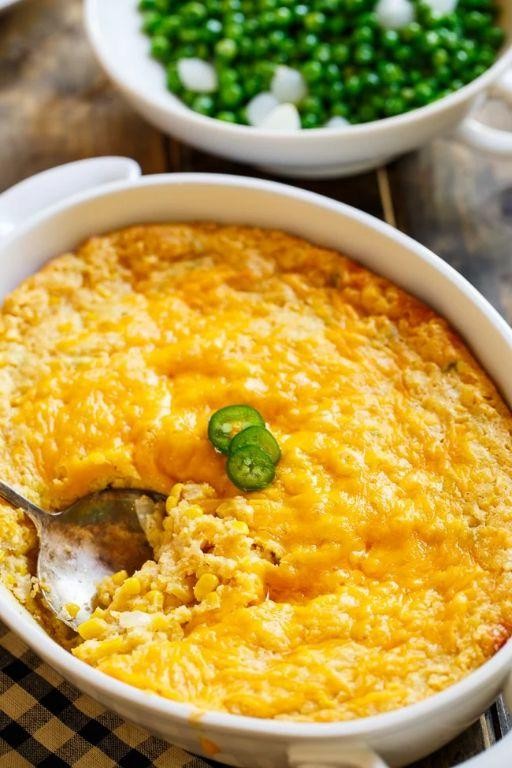 Cheesy Jalapeño Cornbread Casserole