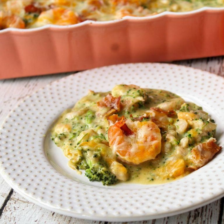 Cheesy Shrimp and Broccoli Casserole