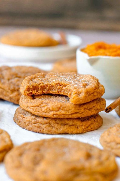 Chewy Pumpkin Spice Fat-Free Cookies
