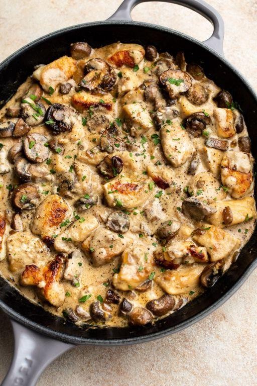 Chicken and Mushroom Stroganoff