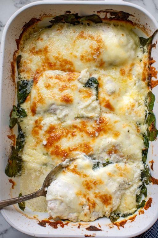 Chicken and Spinach Moussaka