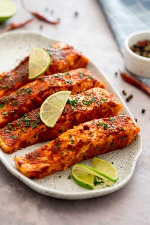 Chili Powder and Lime Baked Salmon