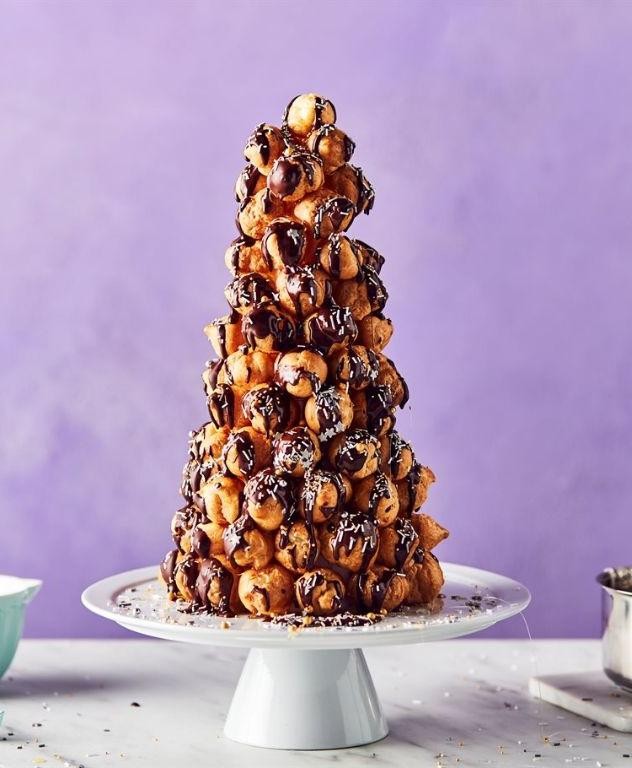 Chocolate Ganache Croquembouche