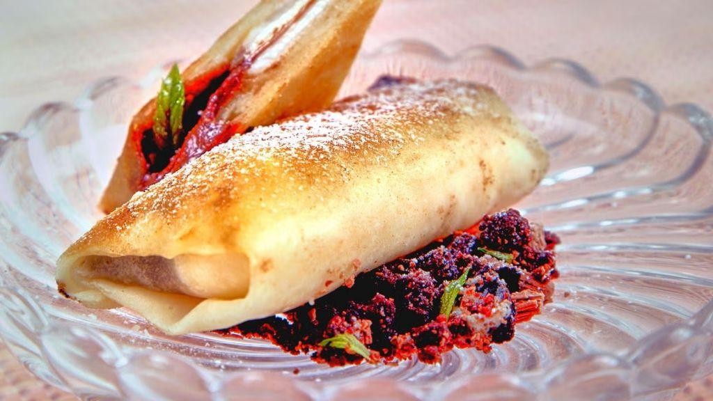 Chocolate Hazelnut Blintzes