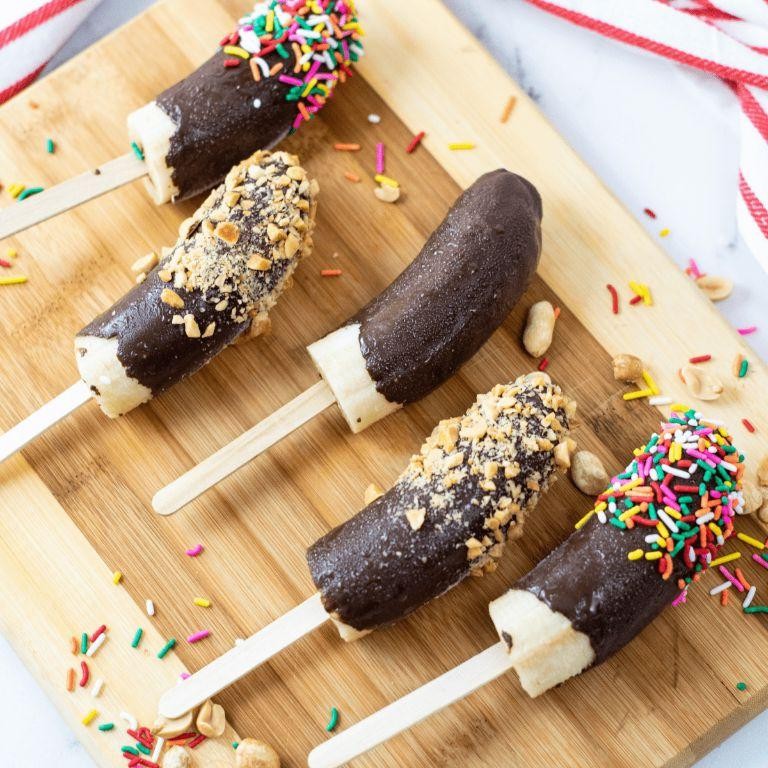 Chocolate-Dipped Banana Pops