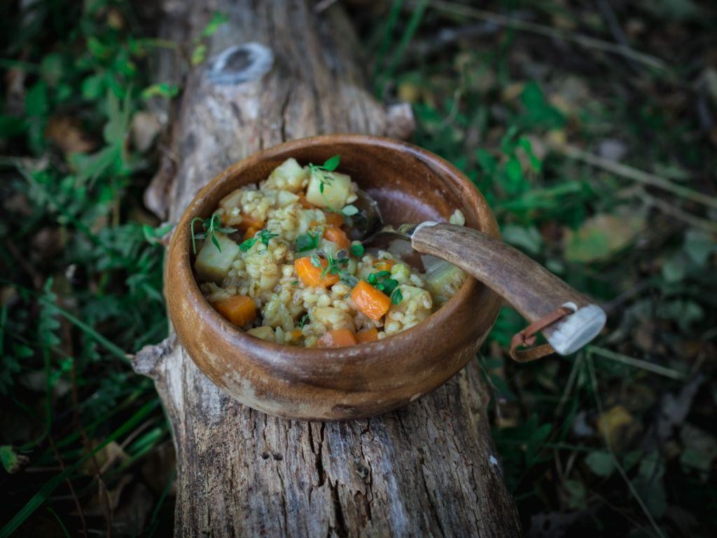 Chunky Root Vegetable and Barley Stew