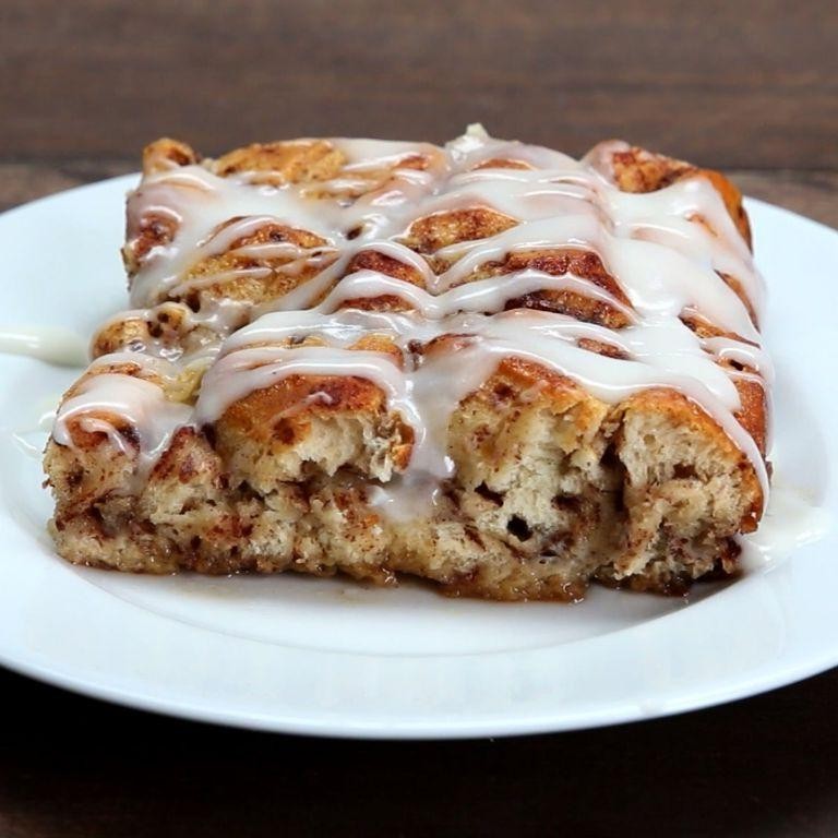 Cinnamon Roll French Toast Bake