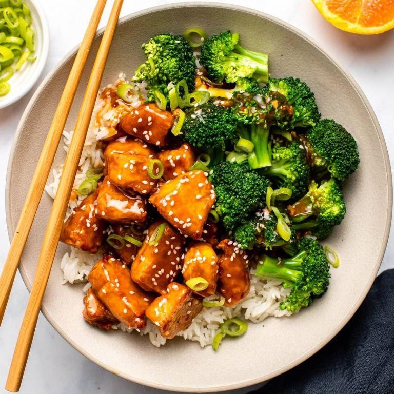 Citrus-Marinated Tofu with Mandarin Segments