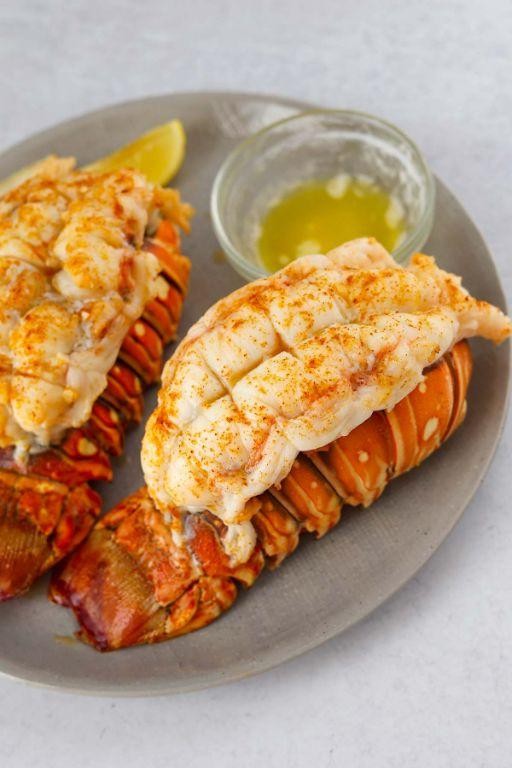 Classic Broiled Lobster Tails with Drawn Butter