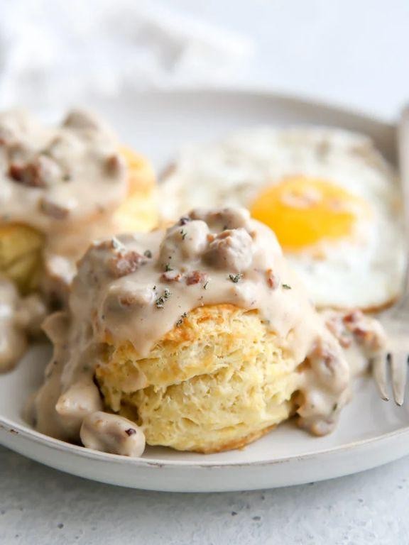 Classic Buttermilk Biscuits with Sage Gravy