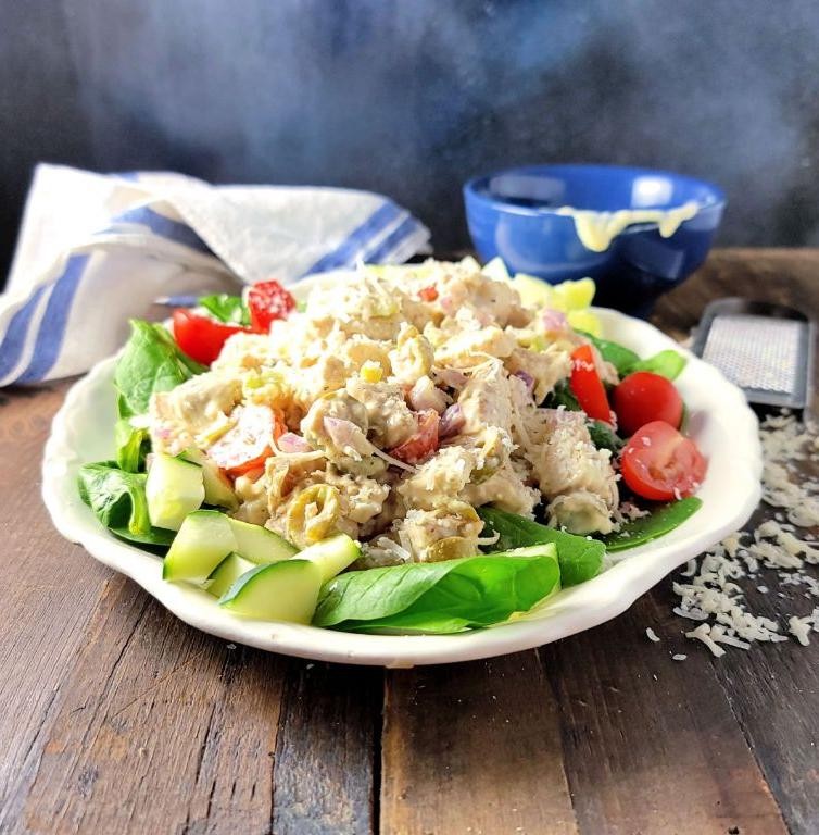 Classic Canned Chicken Caesar Salad