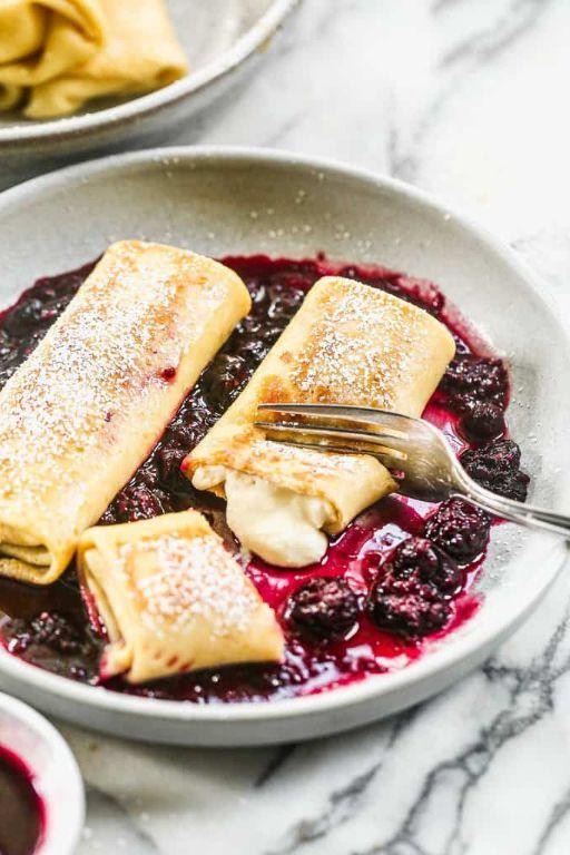 Classic Cheese Blintzes