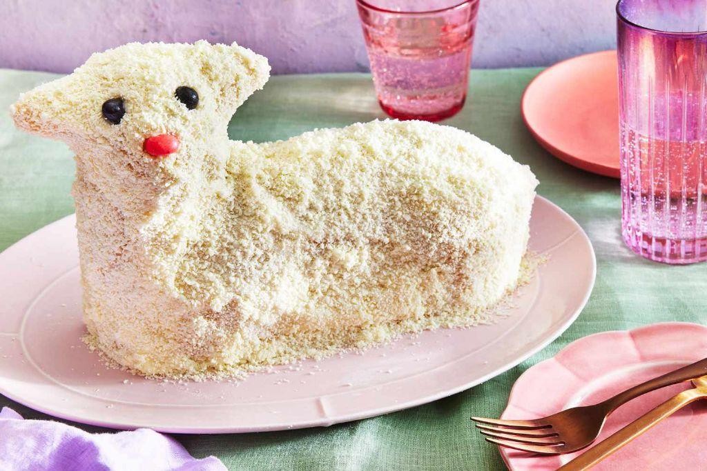 Classic Easter Lamb Cake with Vanilla Frosting