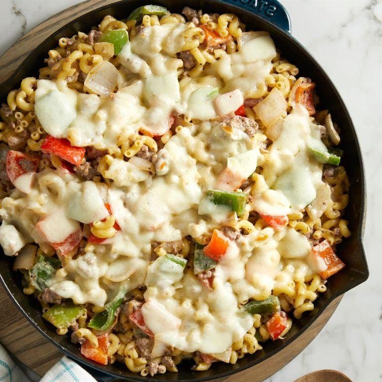 Classic Philly Cheesesteak Casserole