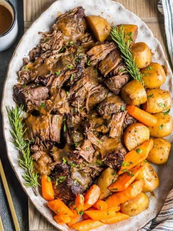 Classic Pressure Cooker Chuck Roast with Root Vegetables