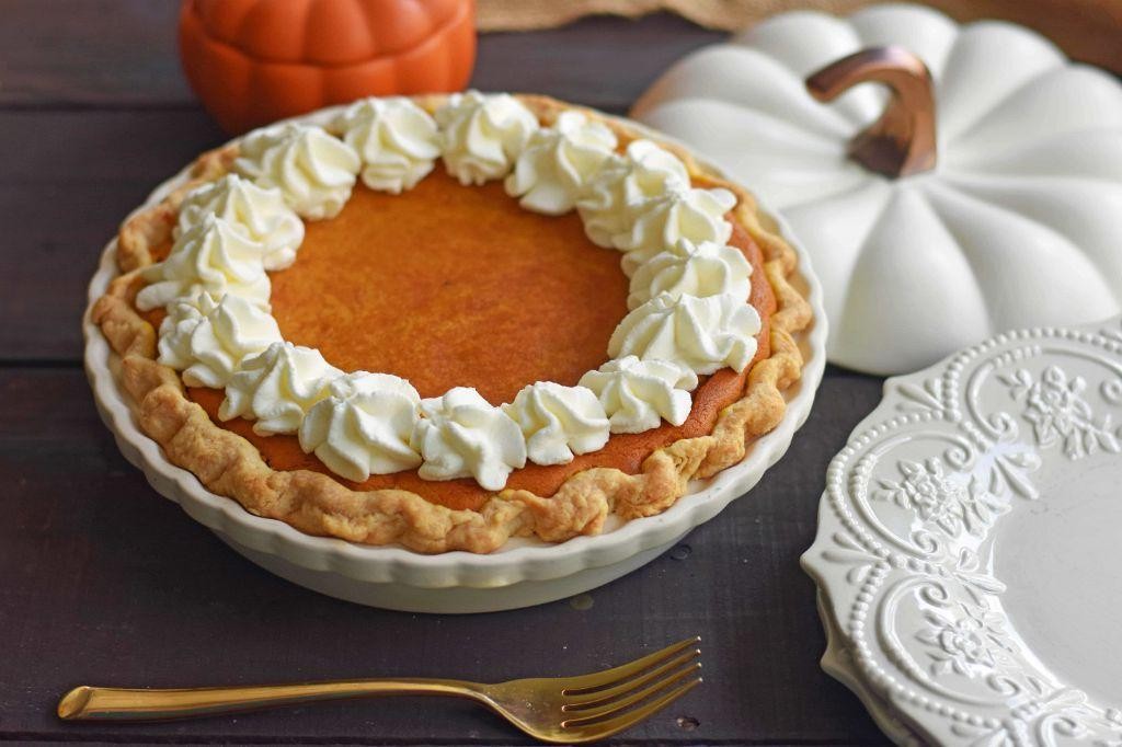 Classic Pumpkin Pie with Whipped Cream