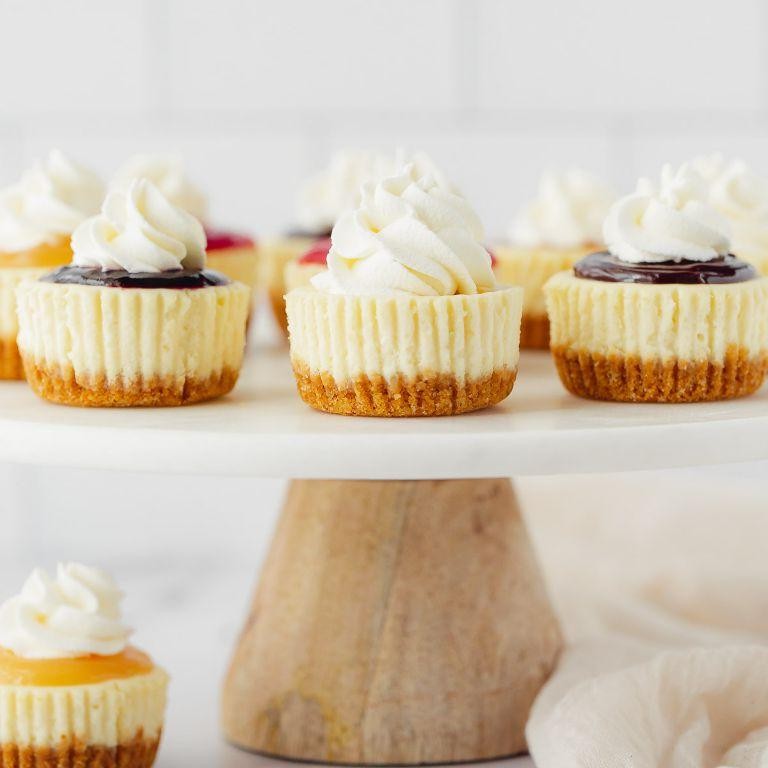 Classic Vanilla Mini Cheesecakes