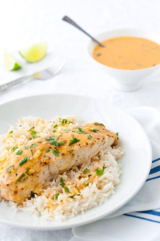 Coconut Curry Baked Mahi Mahi