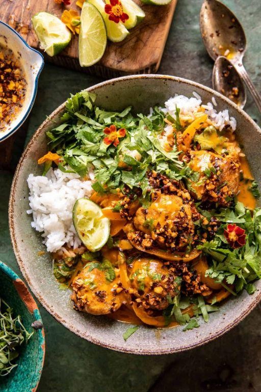 Coconut Curry Chicken Meatballs