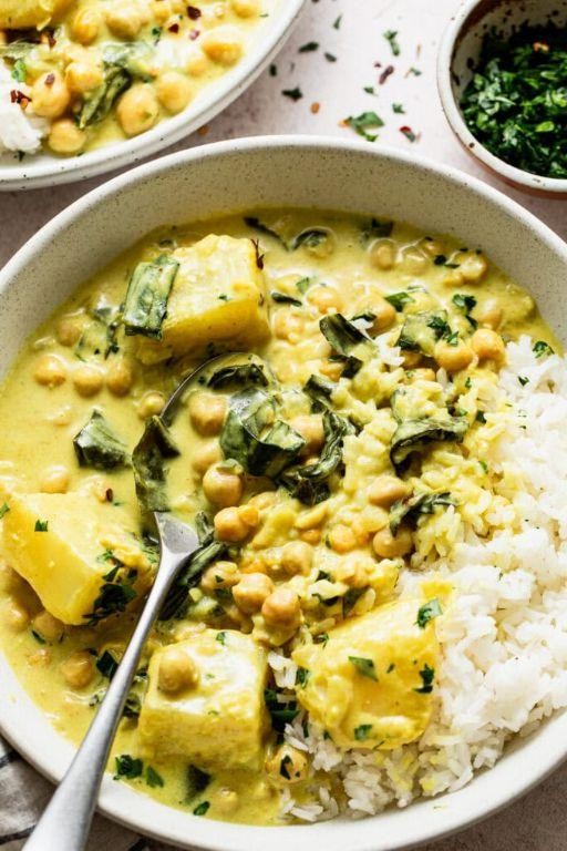 Coconut Curry Collard Greens Soup
